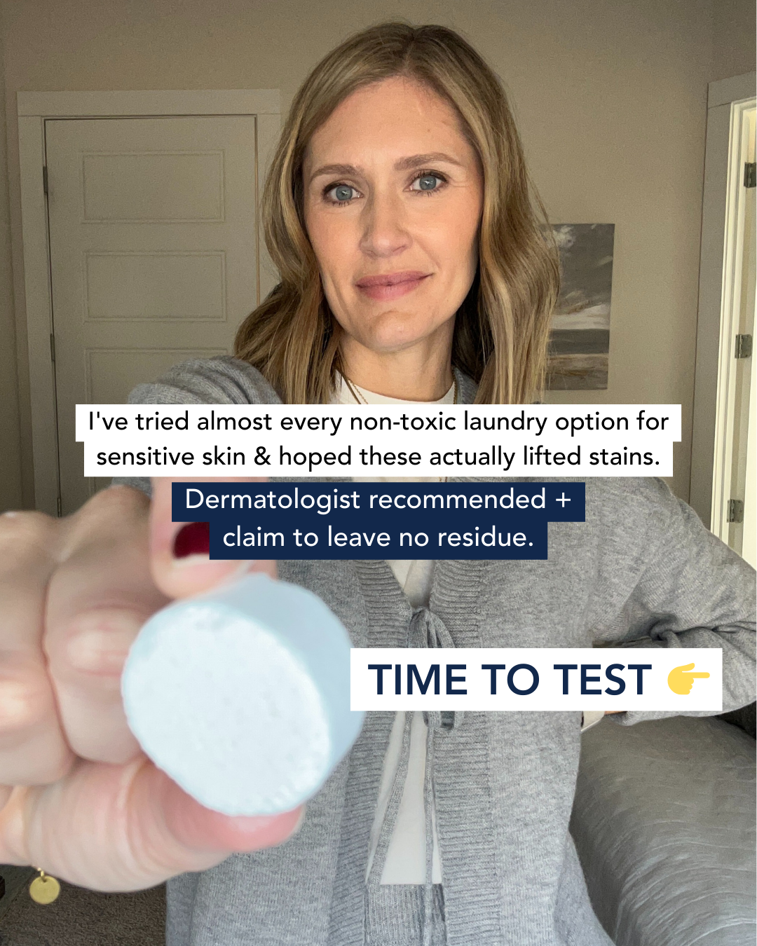 Mom testing Cobi for sensitive skin - Time to test